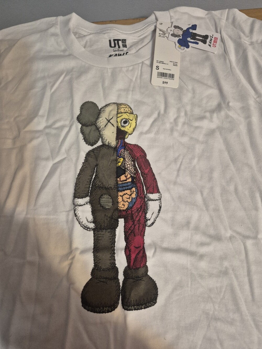 Uniqlo UT KAWS Graphic Tee - White, Yellow, Blue, Black